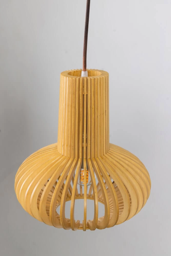 Houten hanglamp Tess Ø 25cm ETH 8720195305347