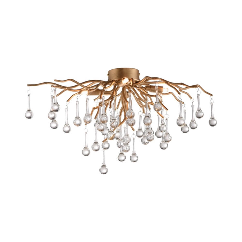 Kroonluchter Icicle messing 60cm Paul Neuhaus 4012248352069