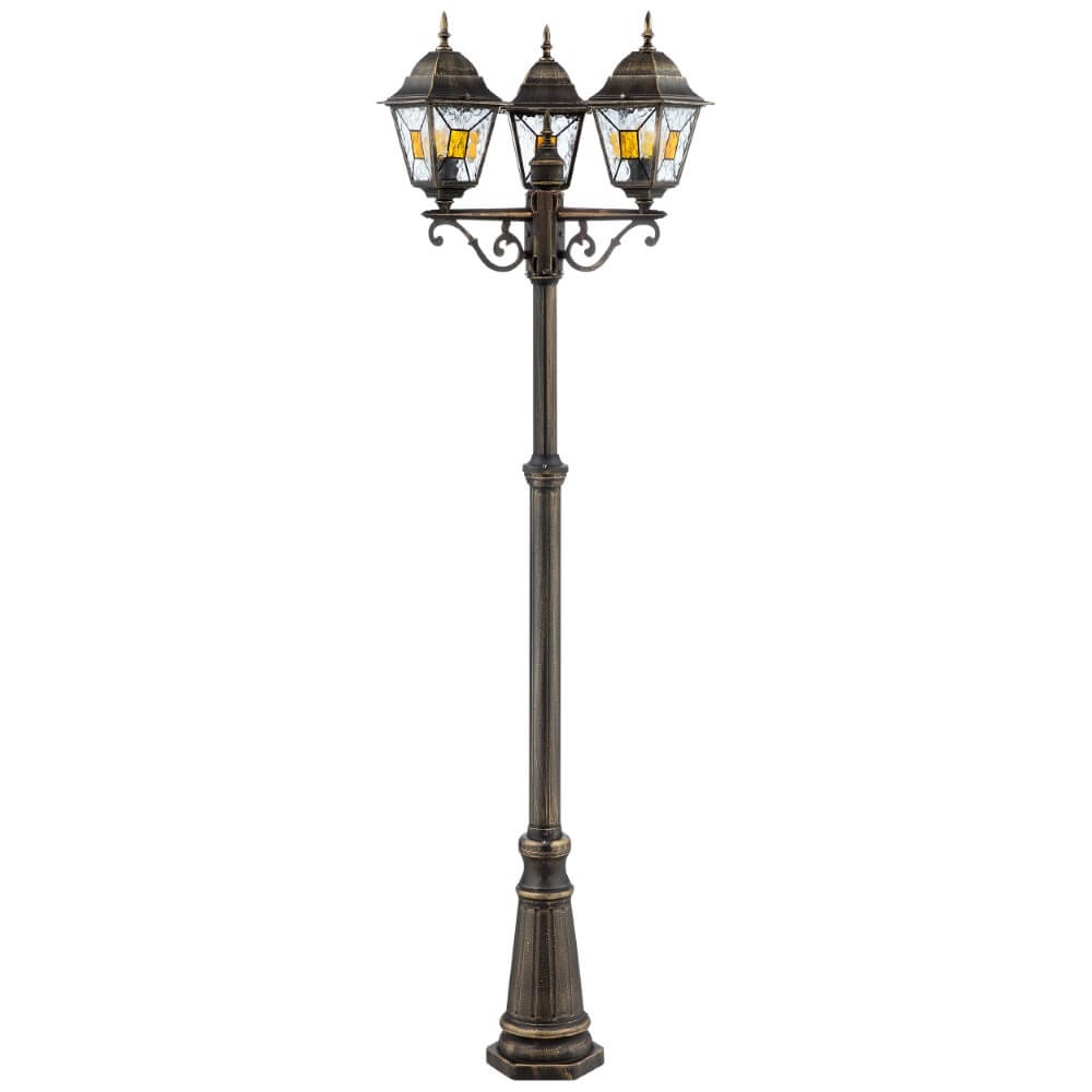 3-lichts lantaarn Janel 226cm klassiek Brilliant 4004353349362