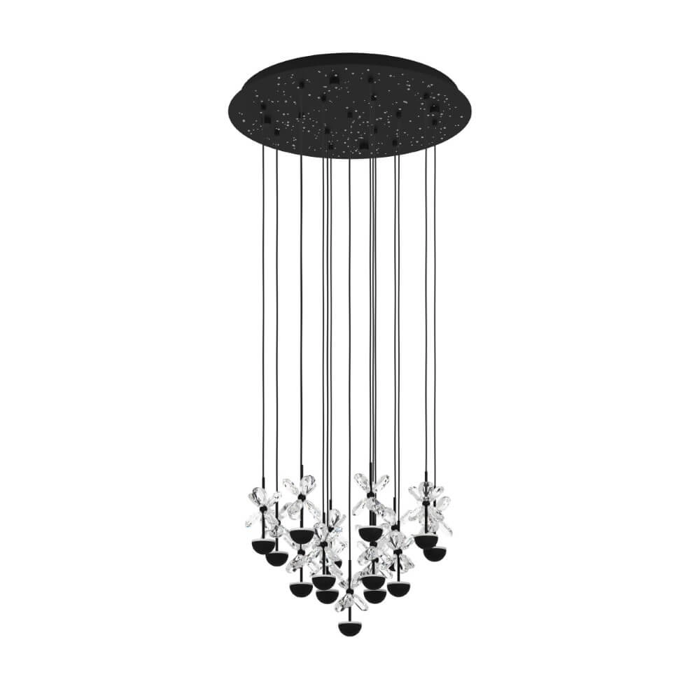 Zwarte hanglamp Pianopoli 2 Ø 50cm
