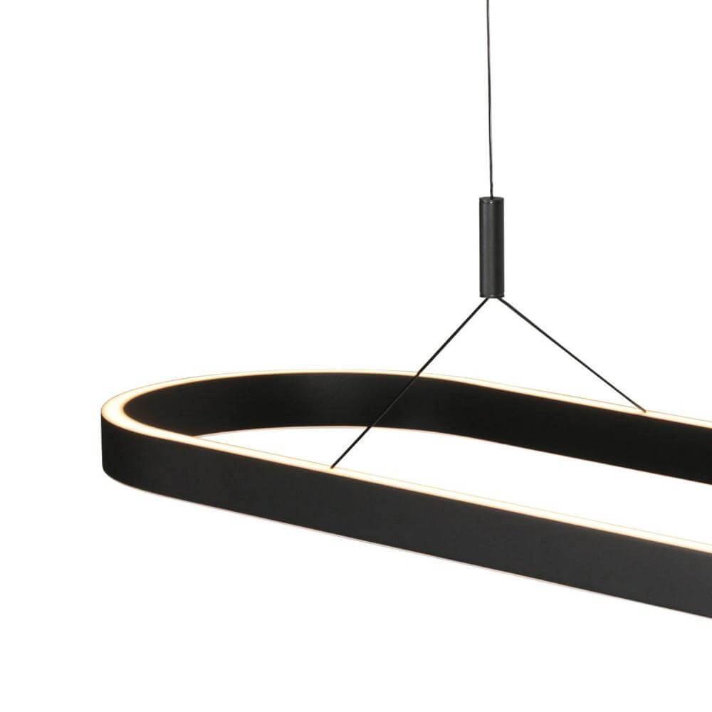 Moderne hanglamp Mykty zwart ovaal Steinhauer 8712746178227