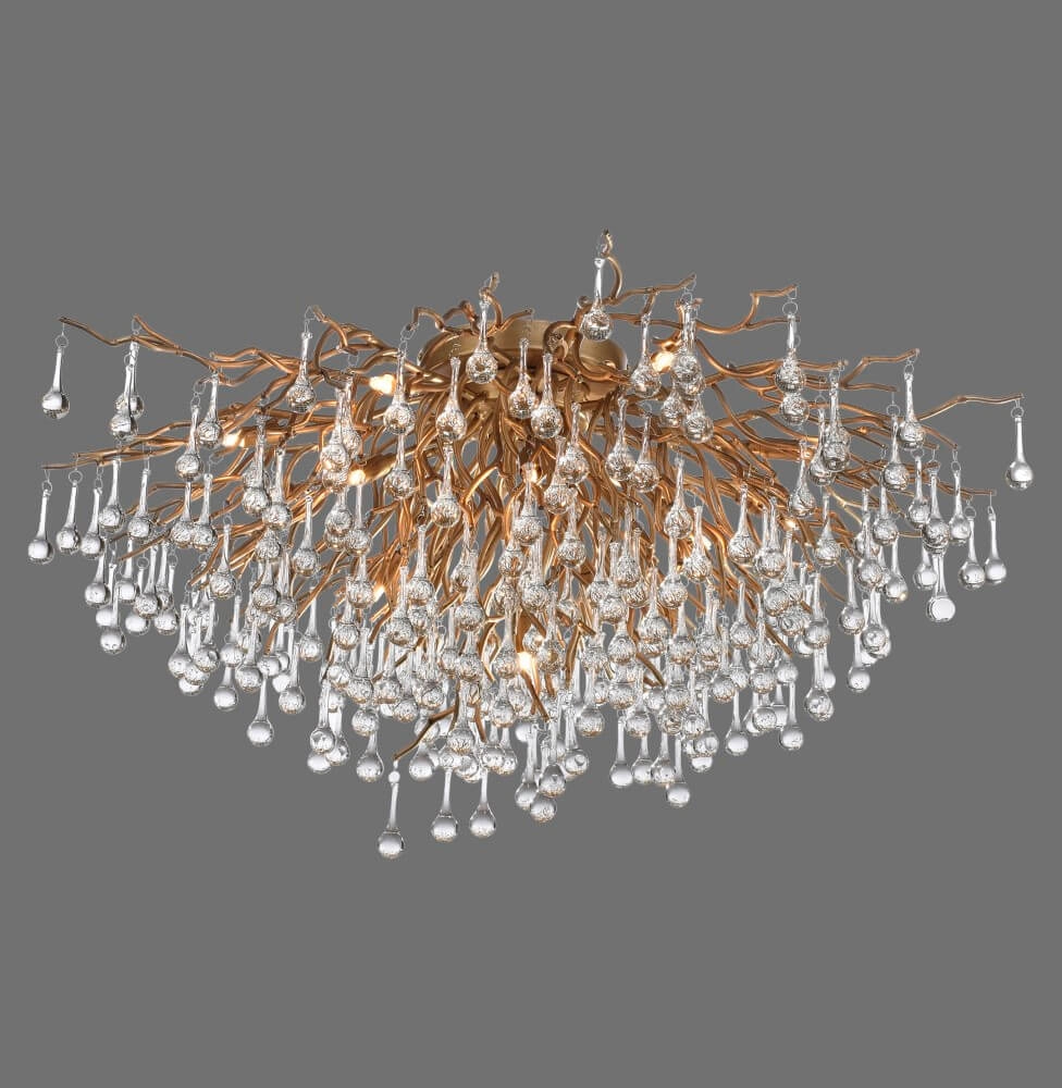 Kroonluchter Icicle messing 100cm Paul Neuhaus 4012248352106
