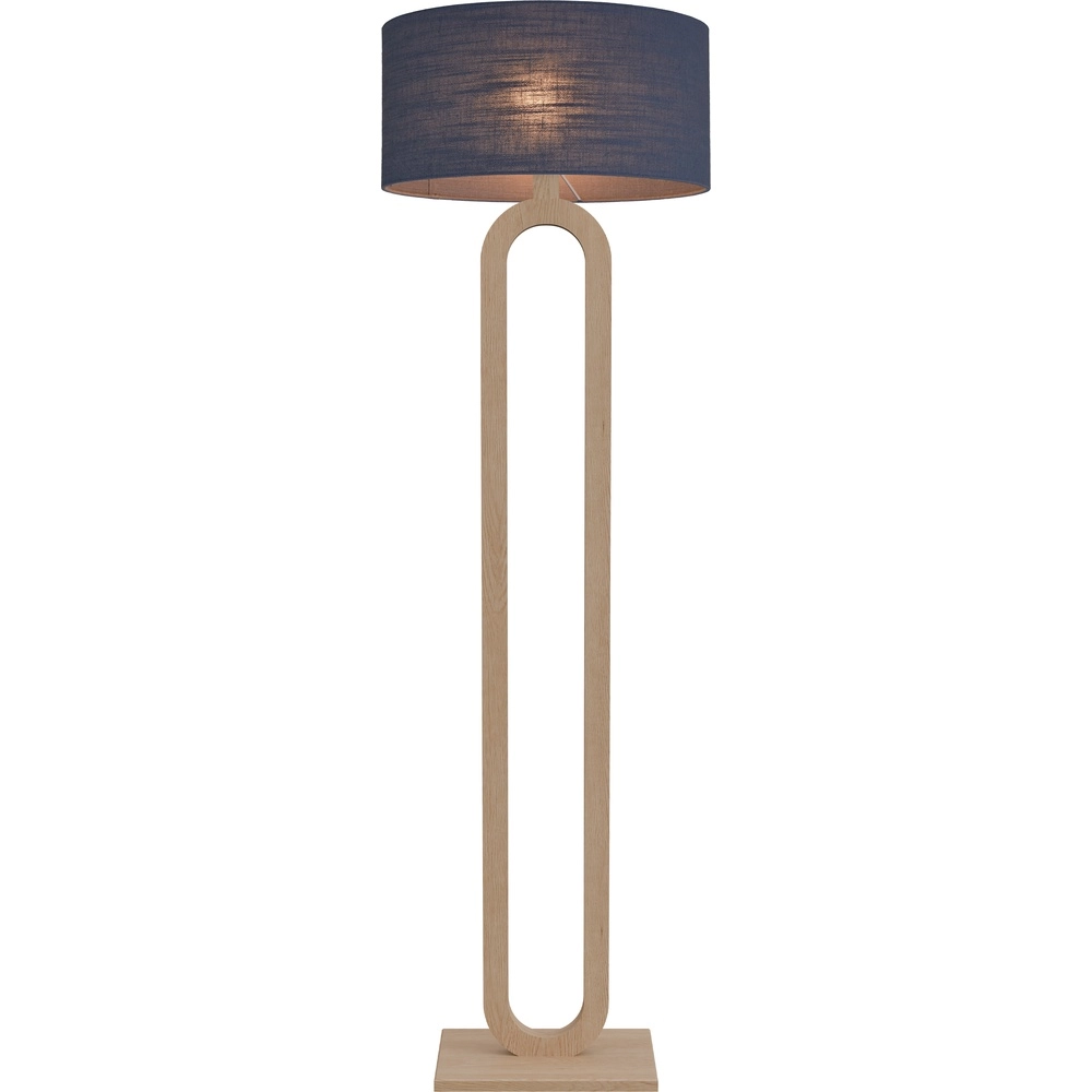 Vloerlamp Sino Loop licht hout Masterlight