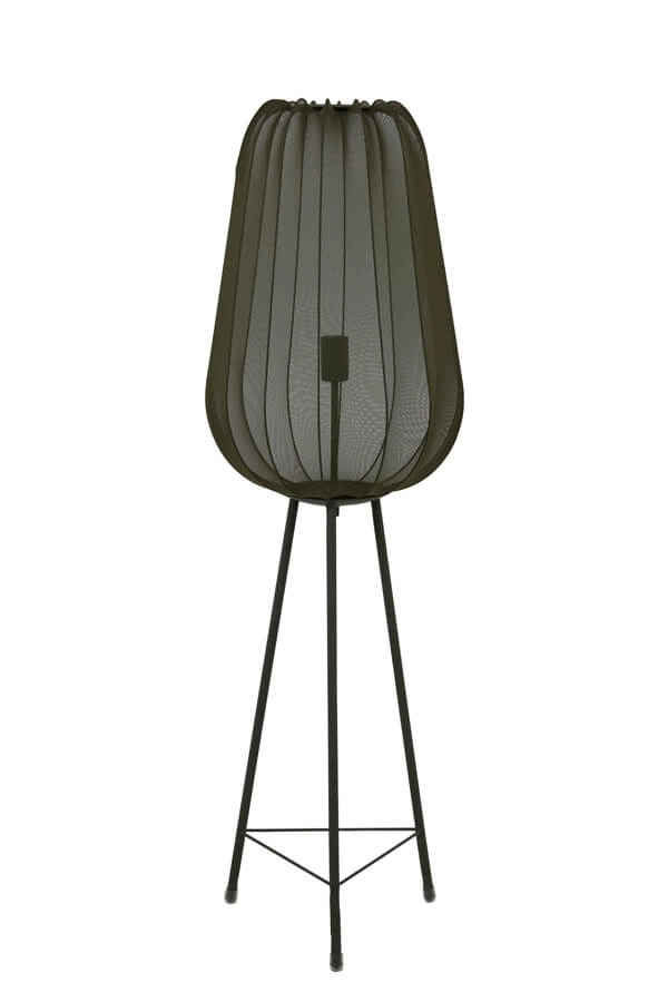 Bohemian vloerlamp Plumeria groen Ø 42cm Light & Living 8717807651312