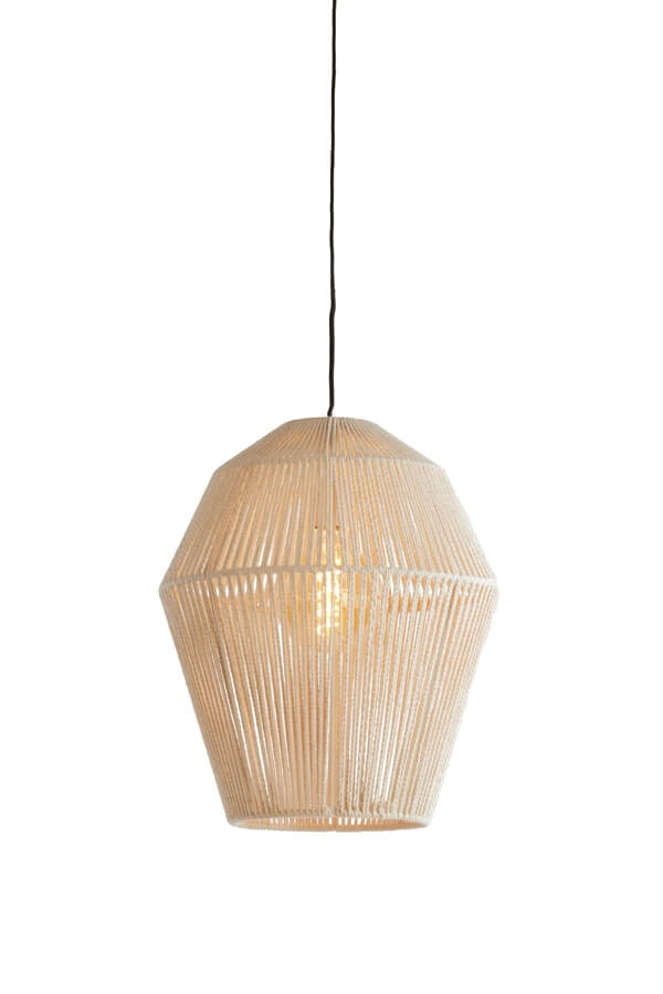 Scandinavische hanglamp Deya crème Ø38cm