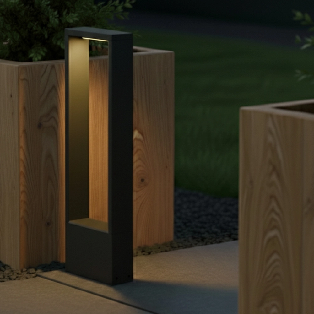 Padverlichting Flatt 62cm zwart