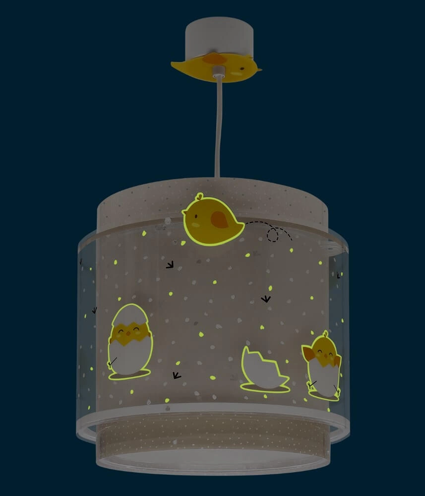 Taupe kinderkamer hanglamp Baby Chicken Dalber 8420406768724
