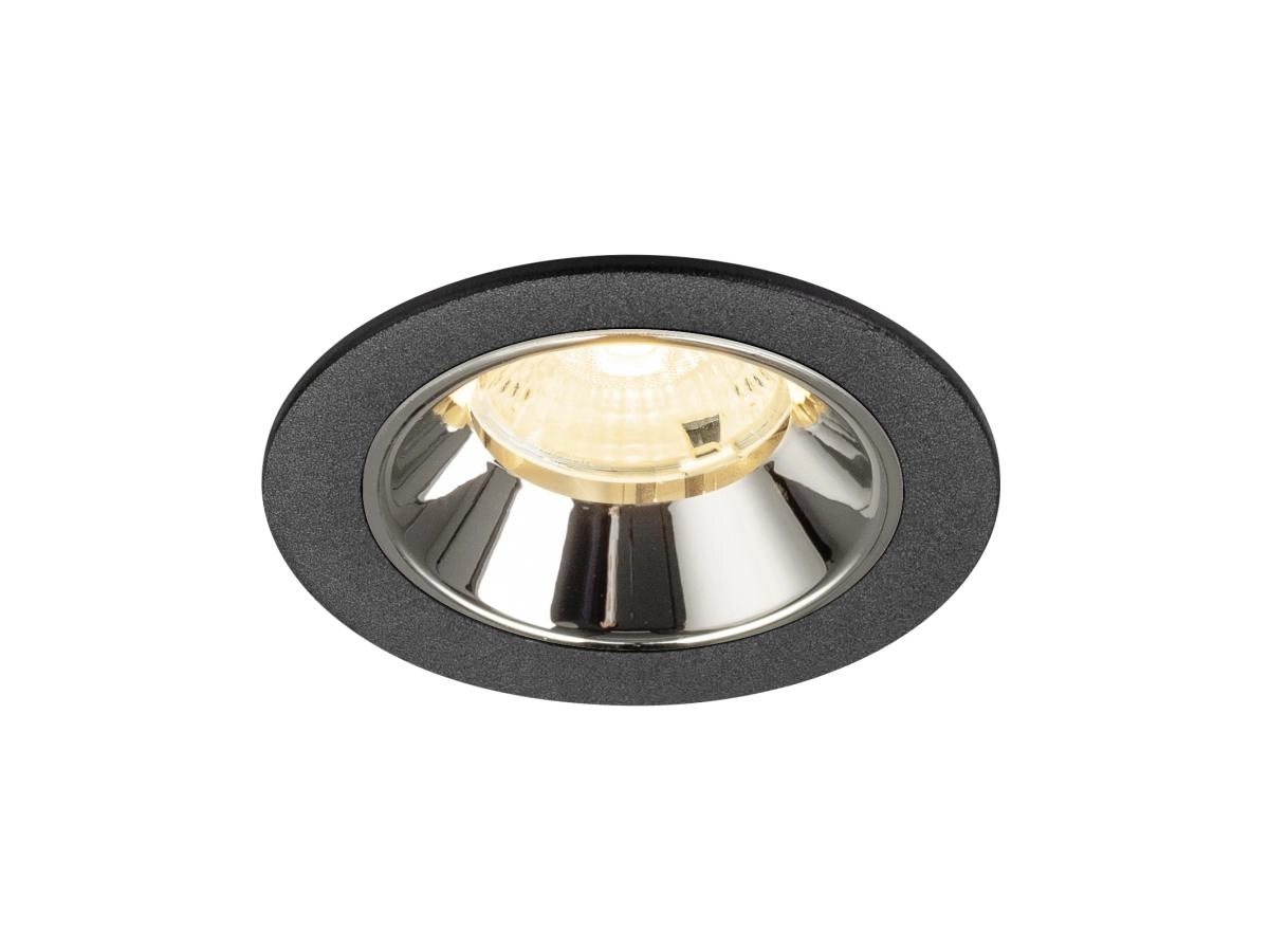 Inbouwspot Numinos S zwart/chroom 3000K - 55gr