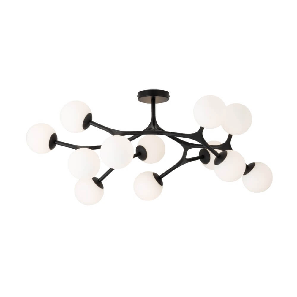 Design plafondlamp Maragall 12-lichts zwart