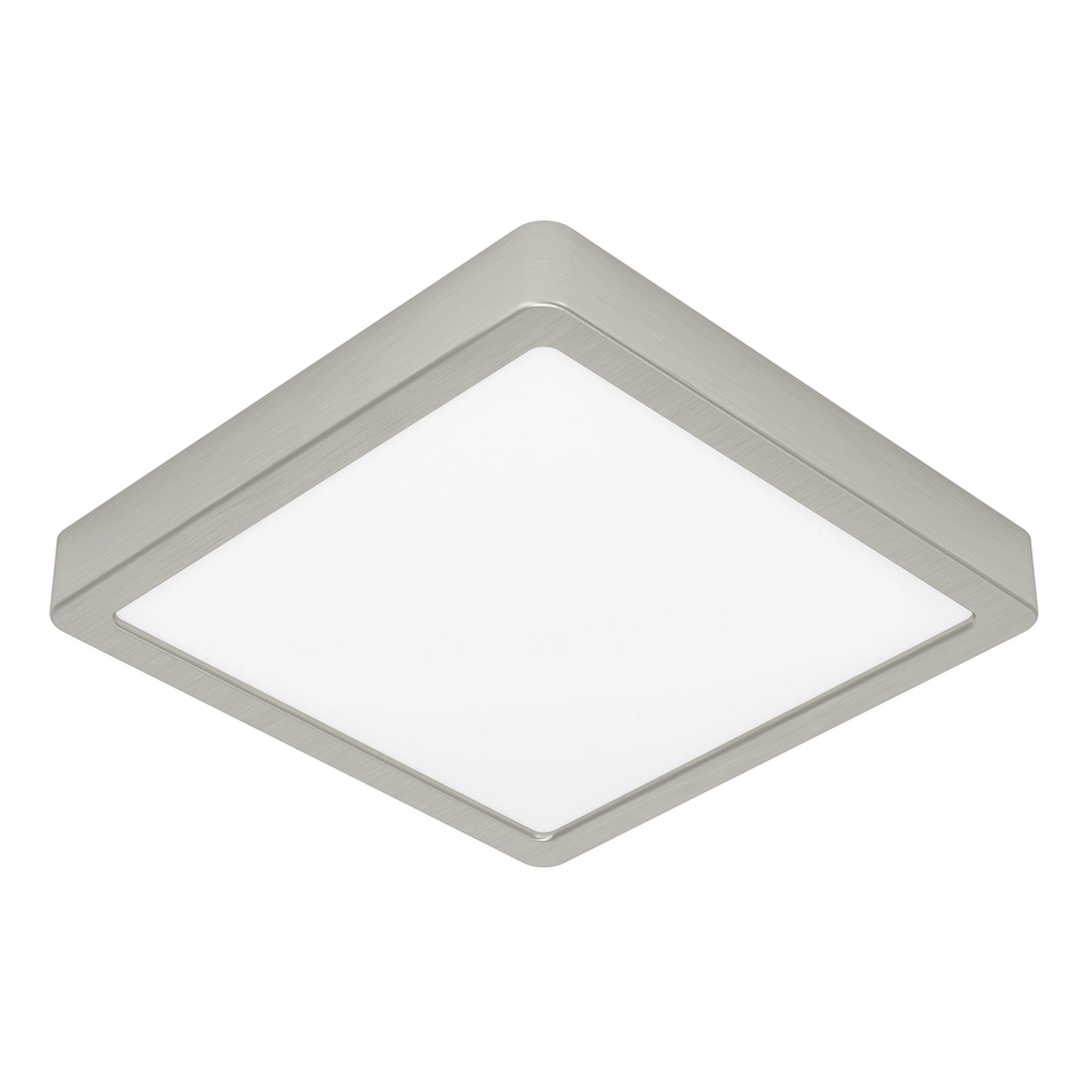 Plafonnière IP44 Fueva 6-Z vierkant - rvs - 22x22cm