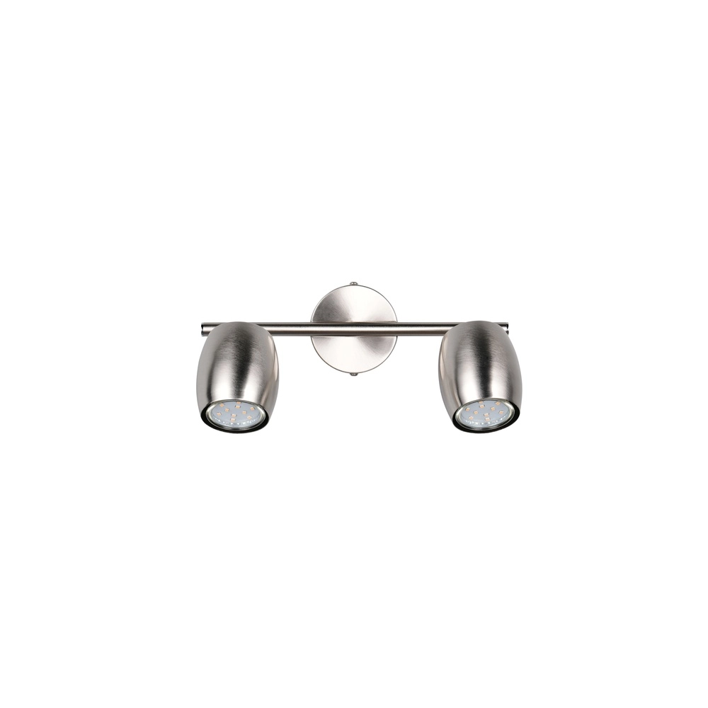 Plafondlamp Nancy 2-lichts nikkel Trio 4017807656688