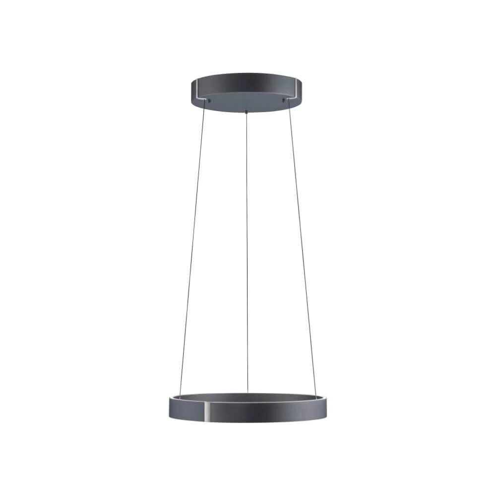 Ronde hanglamp Pure E-Clipse grijs Ø 50cm