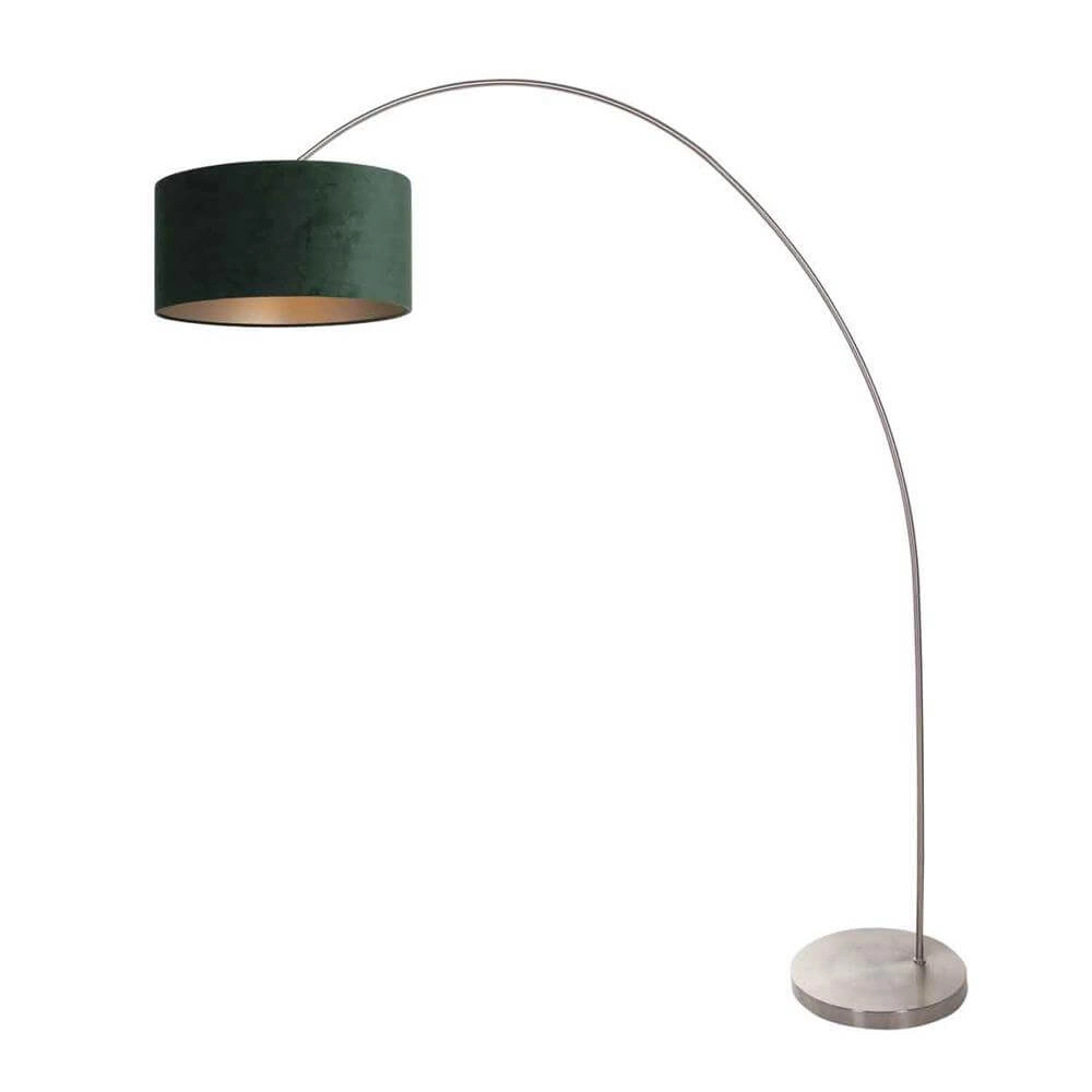 Booglamp Solva metaal met groene kap Steinhauer 8712746174878