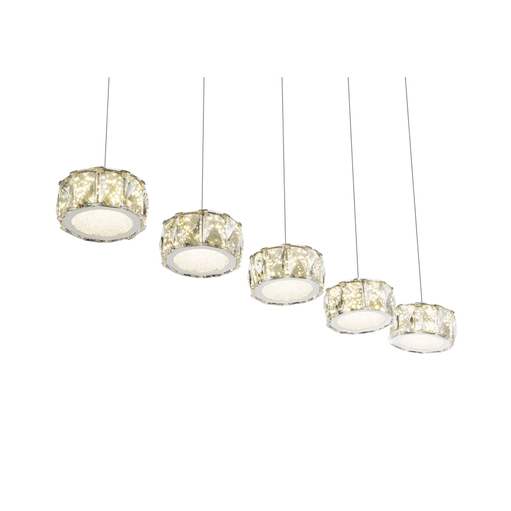 4-lichts hanglamp Amur chroom Globo 9007371342068