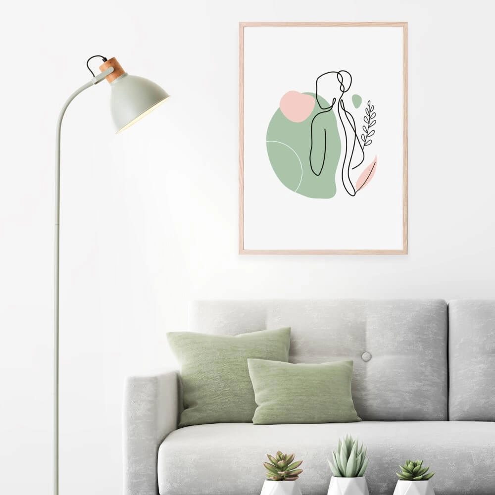 Staande lamp Erena groen Brilliant 4004353413001