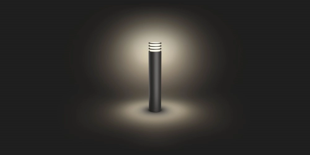 Tuinlamp rond Hue Lucca 77cm antraciet Philips 8718696166062