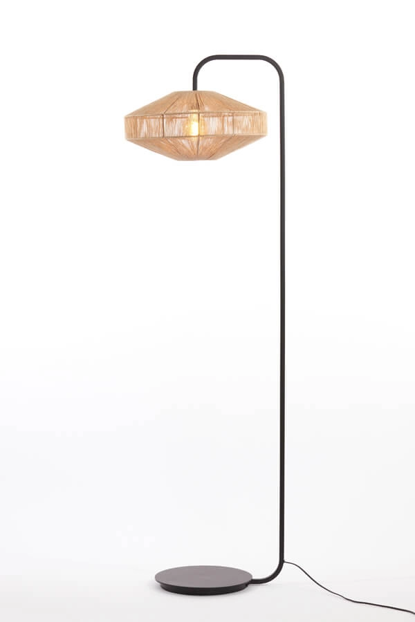 Rotan vloerlamp Lyra Ø 43cm