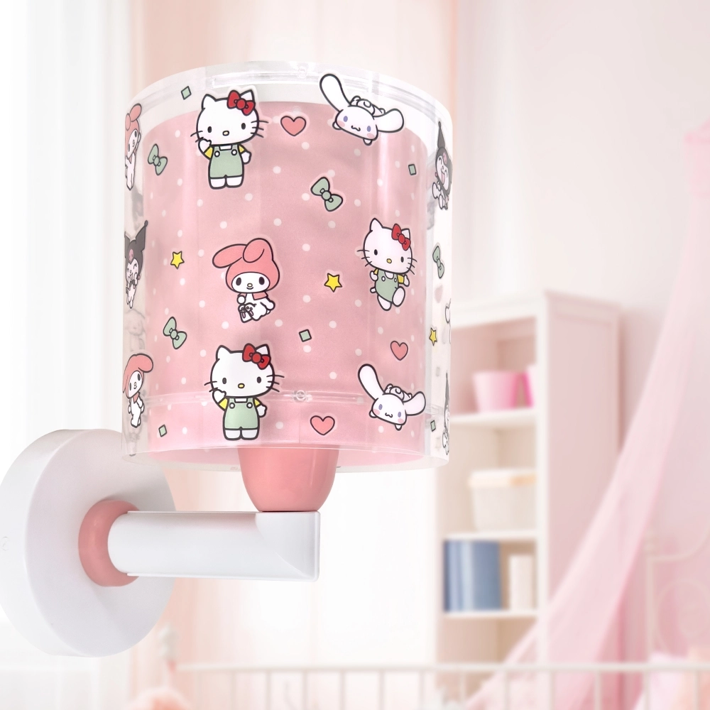 Wandlamp Hello Kitty & Friends roze Dalber 8420406412597