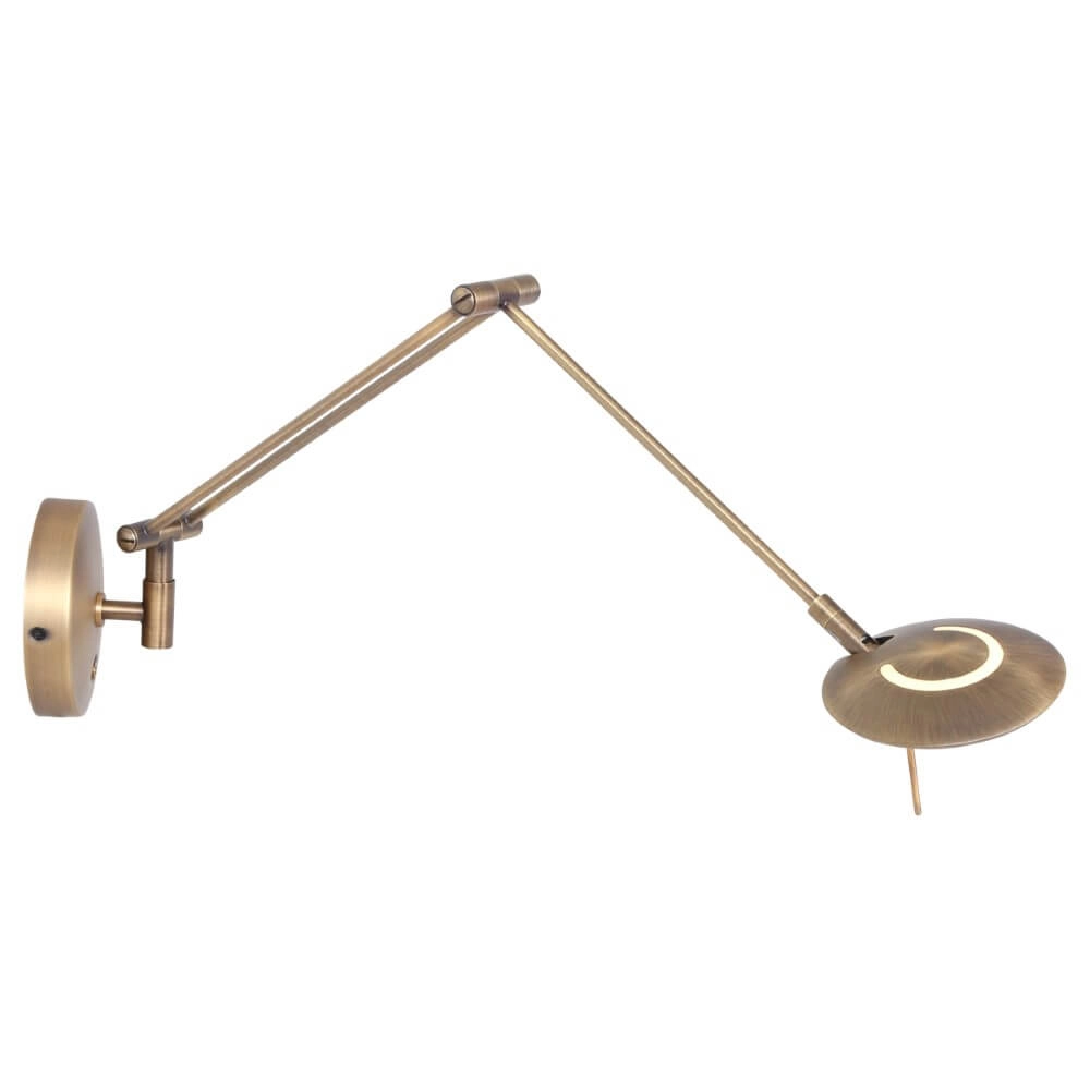 Messing leeslamp Zodiac LED voor aan de wand Steinhauer 8712746127355