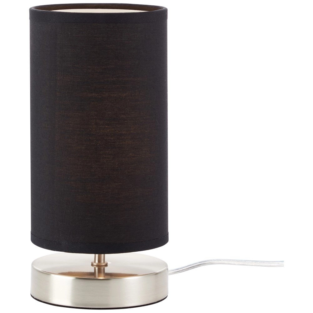 Zwarte nachtkast lamp Clarie Brilliant 4004353175206