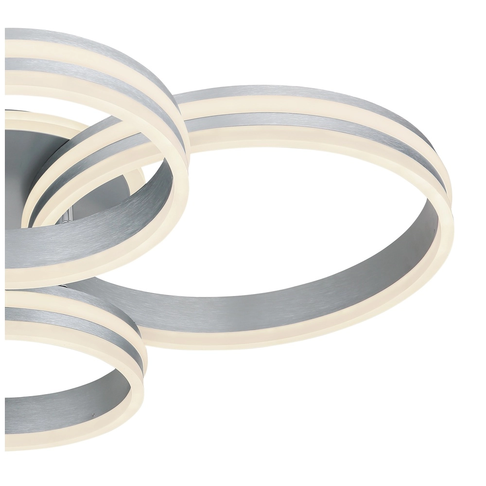 Plafondlamp Rubio grijs 4 ringen Globo 9007371419913