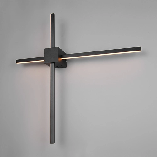 Moderne wandlamp Cassino zwart 67,5cm