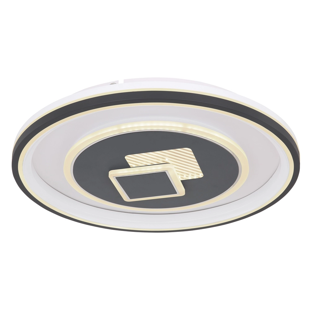 Plafondlamp Sundi wit met zwart