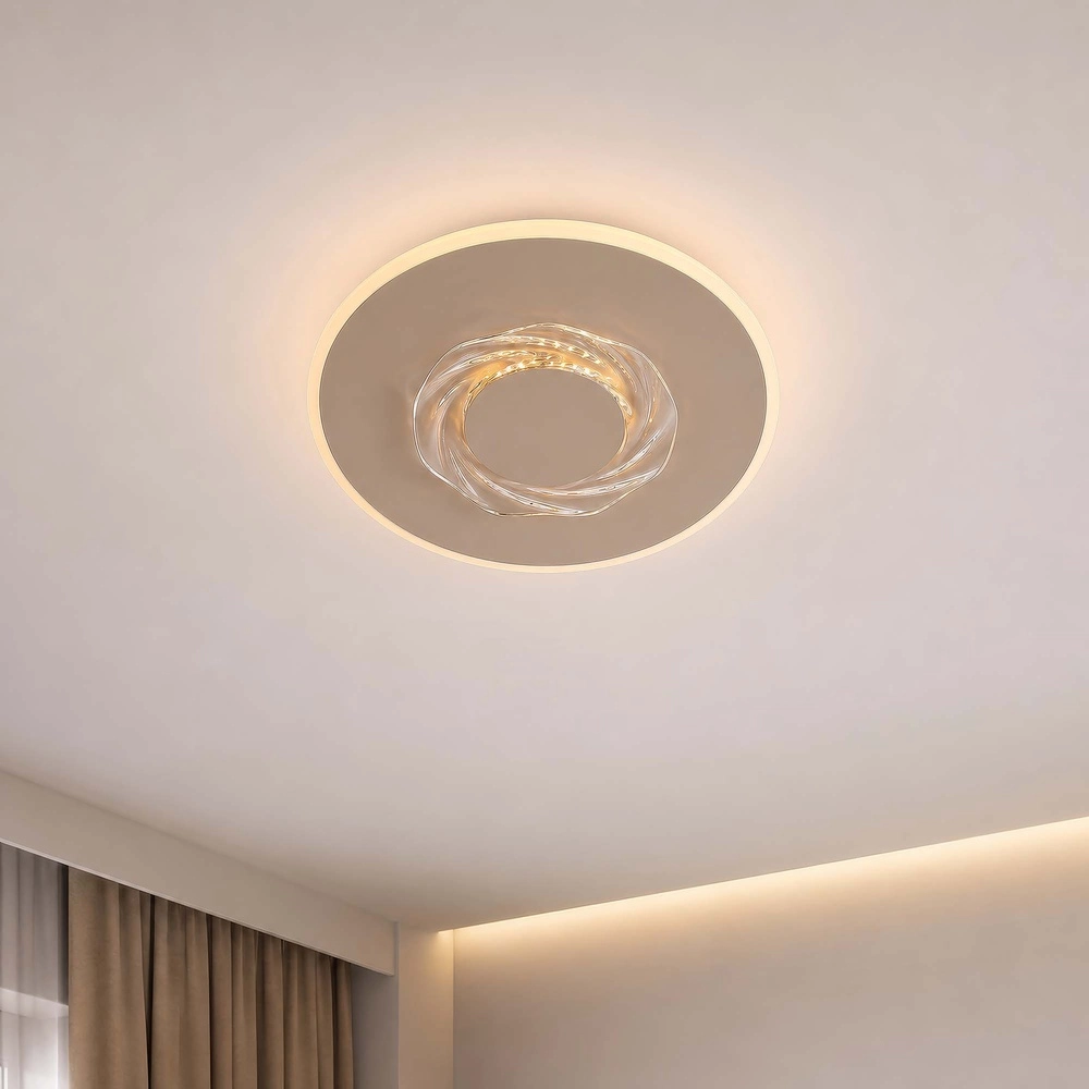Moderne plafonniere Wreath zand bruin Searchlight 5,05342E+12