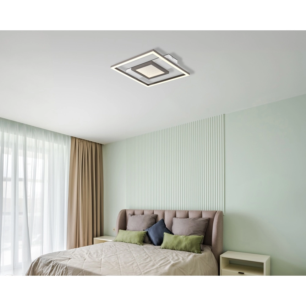 Strakke plafondlamp Pikara wit Globo 9007371592005