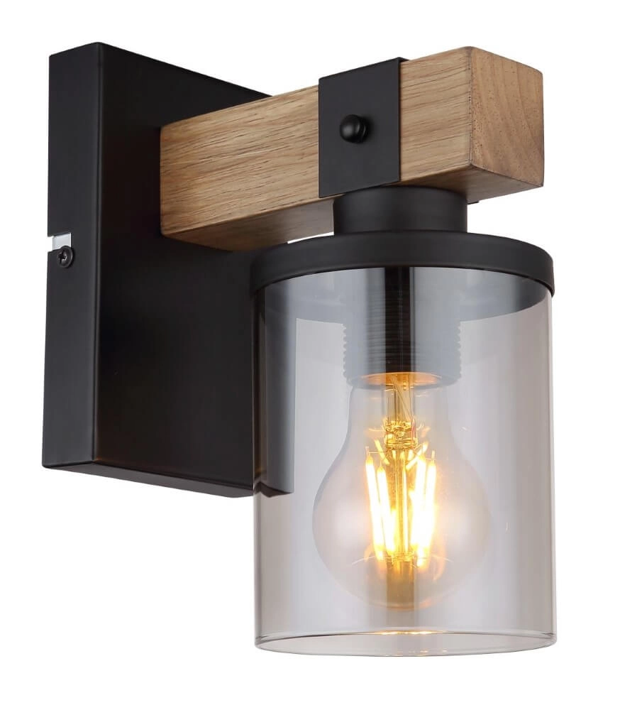 Houten wandlamp Lila
