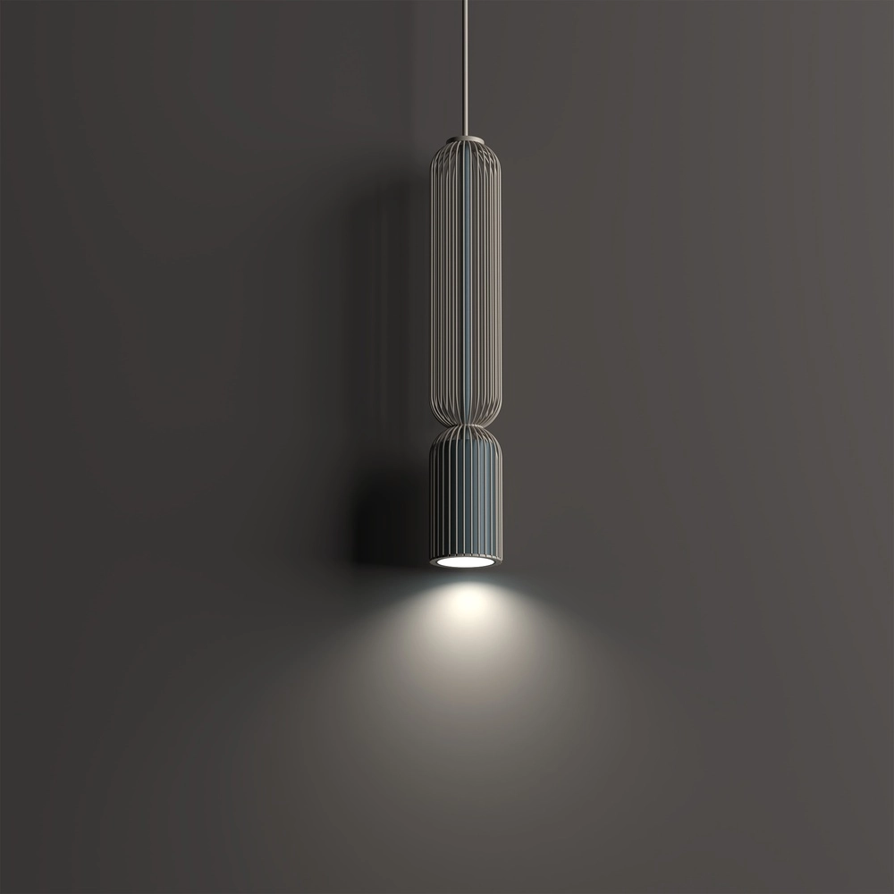 Hanglamp Singles 40,5cm umbra grijs en zand bruin Lyora 5903139122009