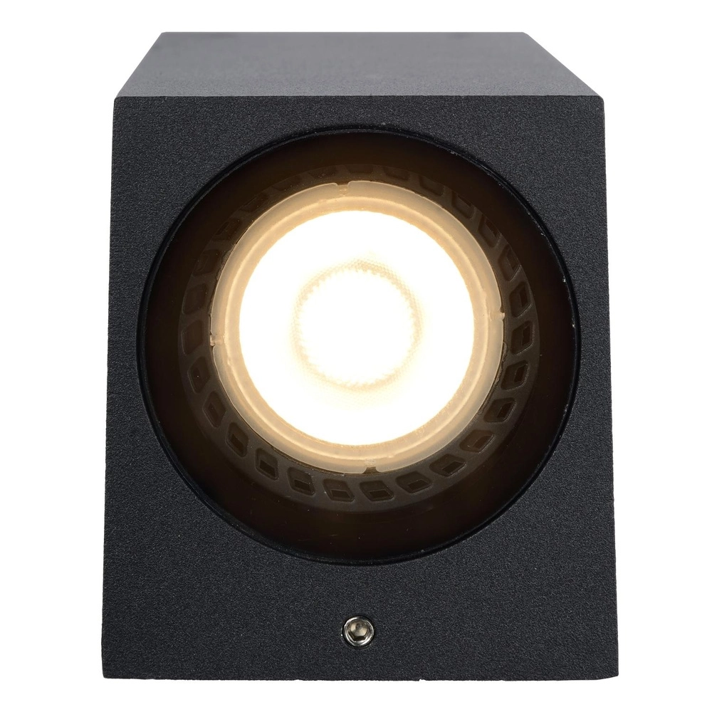 Design wandspot Zaro IP44 enkel zwart Lucide 5411212690043