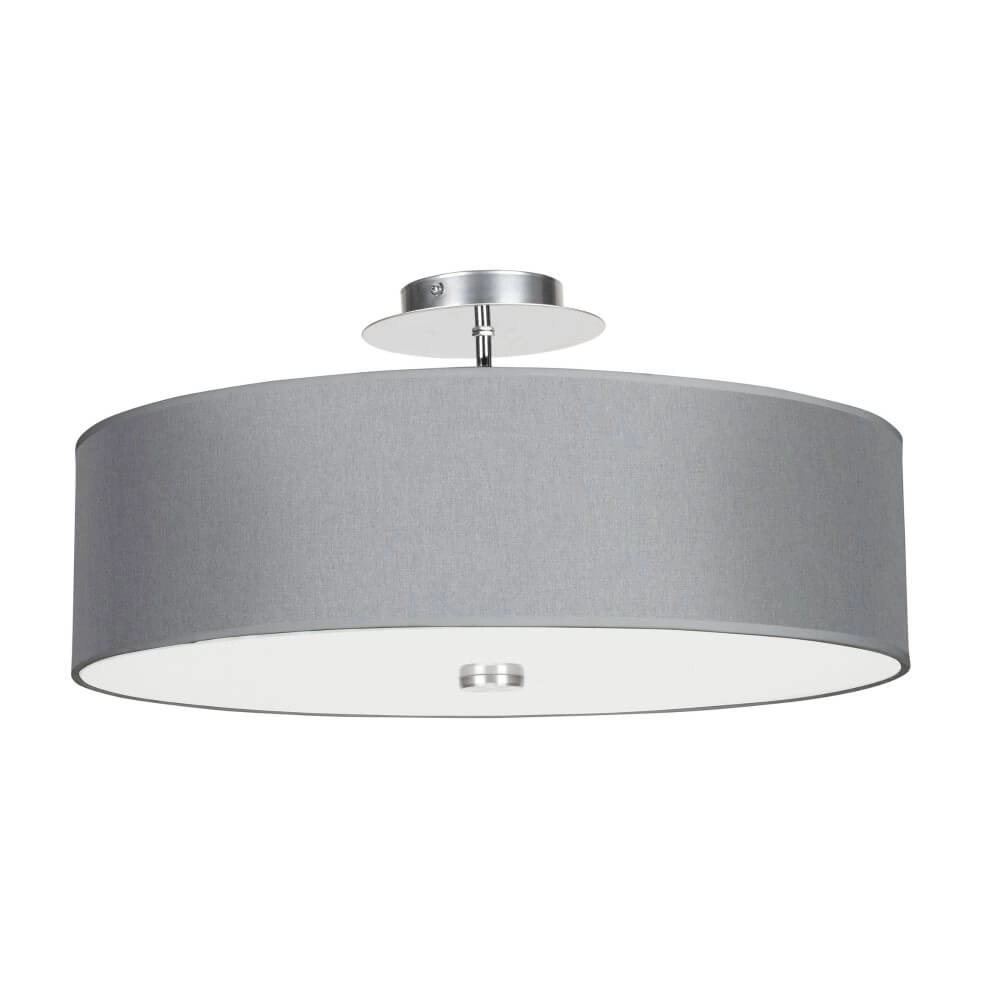 Grijze plafondlamp Viviane Ø 50cm