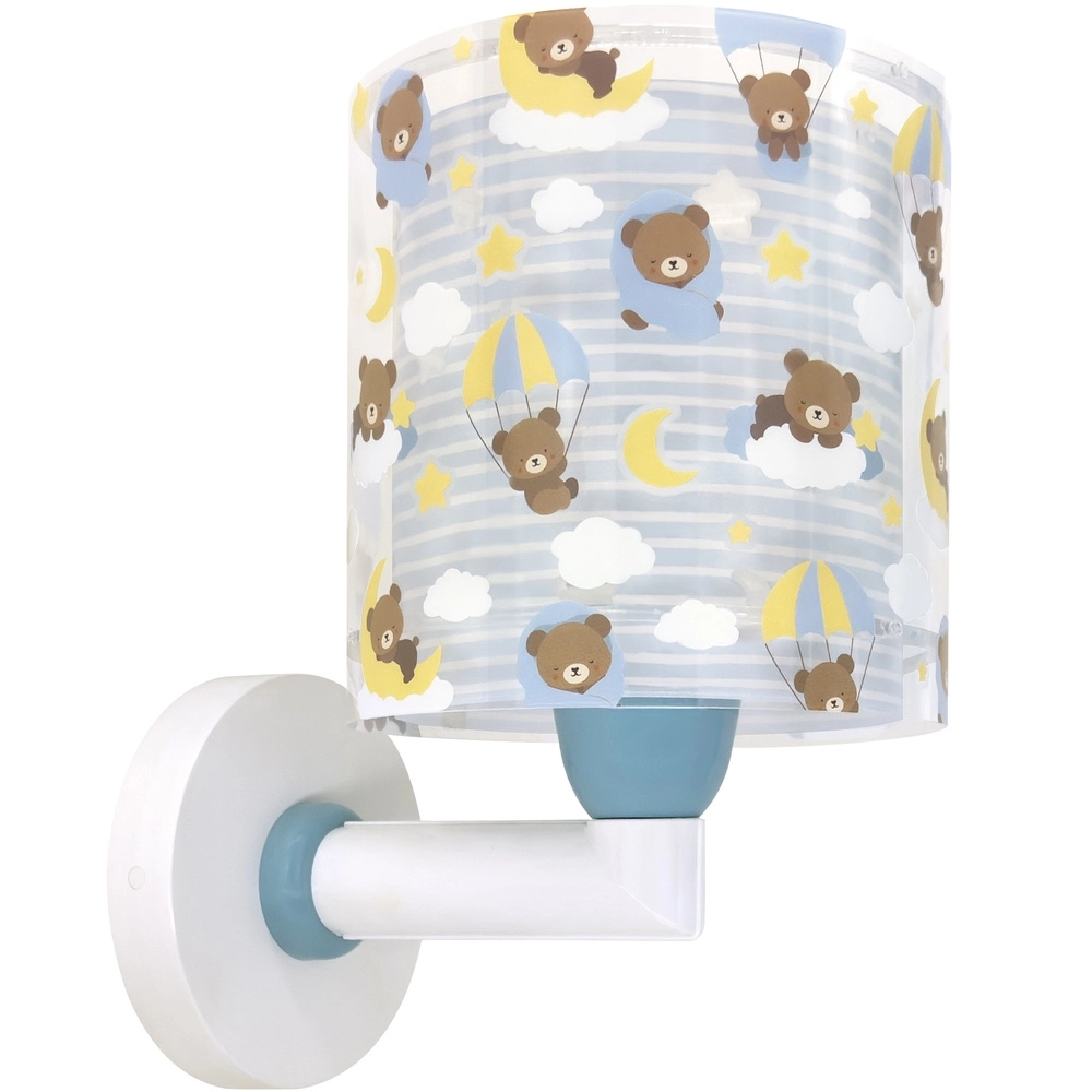 Kinderkamer wandlamp Baby Teddy blauw
