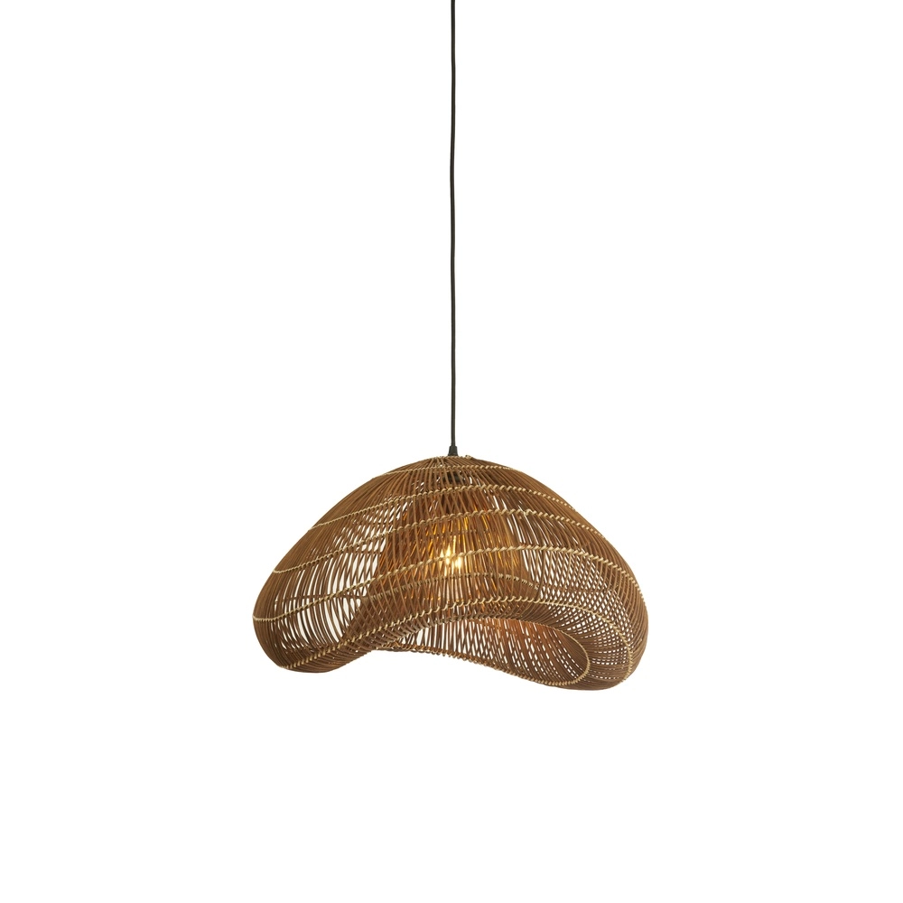 Rotan hanglamp Janzur Ø 54cm - donkerbruin Light & Living 8717807820558