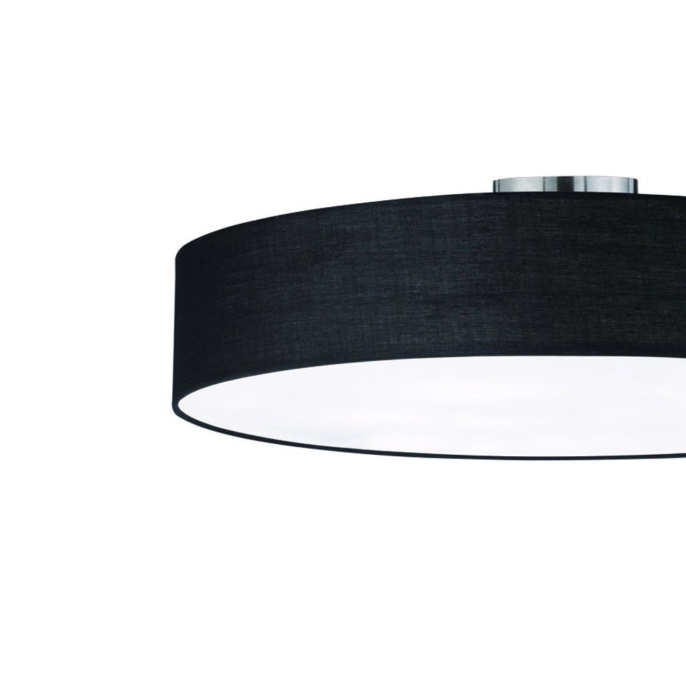 Plafondlamp Hotel 65cm zwart Trio 4017807369304