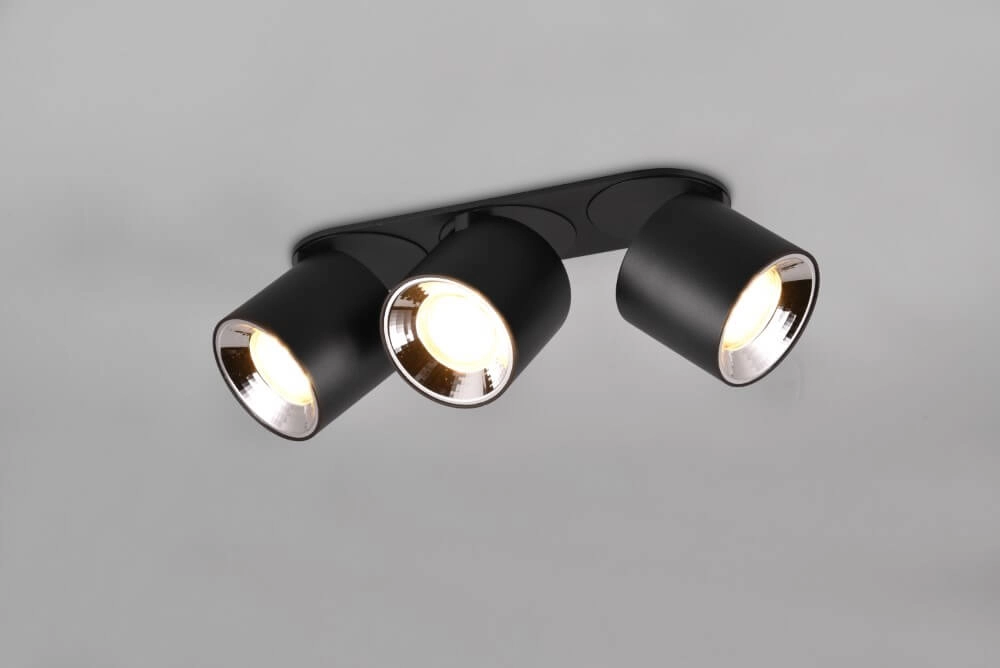 Plafondlamp Guayana 3-lichts zwart Trio 4017807573992