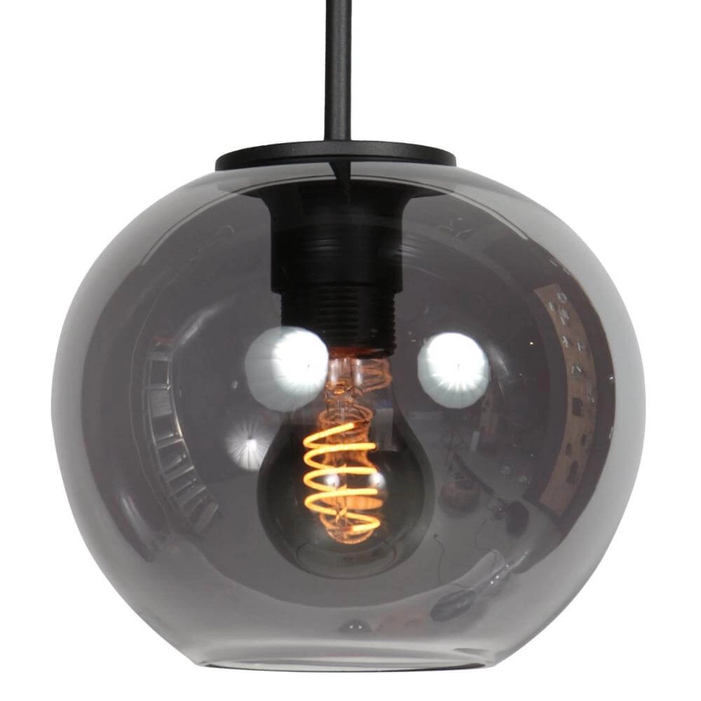 Hanglamp HaloSwap met 1 bol smoke glas Ø 20cm Steinhauer 8712746179736