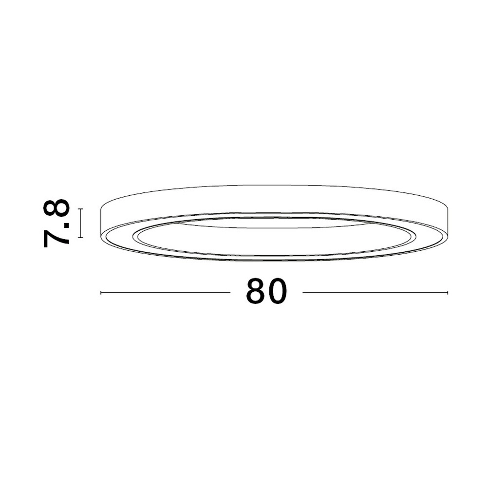 Design plafondlamp Sting zwart Ø 80cm Lyora 5212017437501