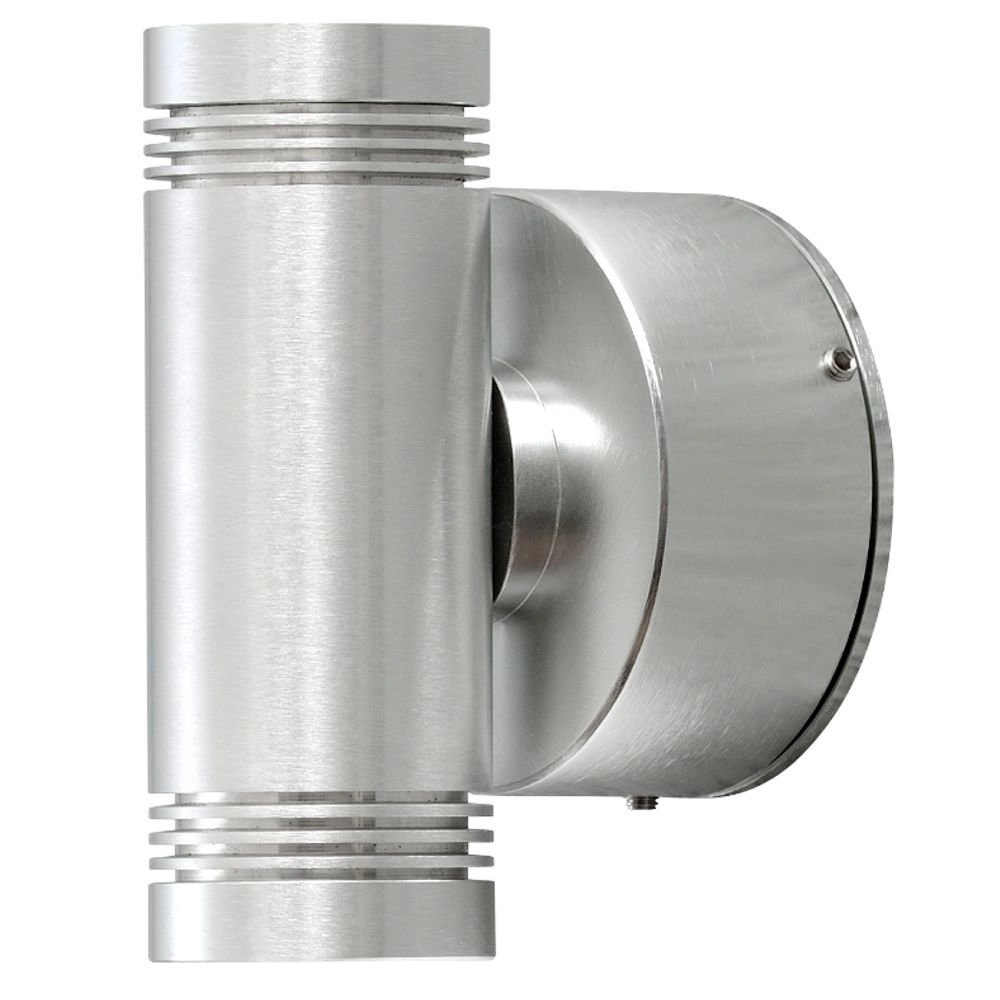 Led wandspot Monza 2x1w - 3000K 12,5cm metaalgrijs