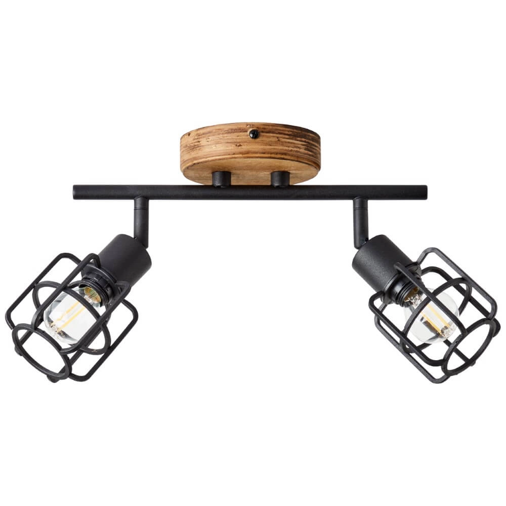 Industriële plafondlamp Gwen 2-lichts Brilliant 4004353409813