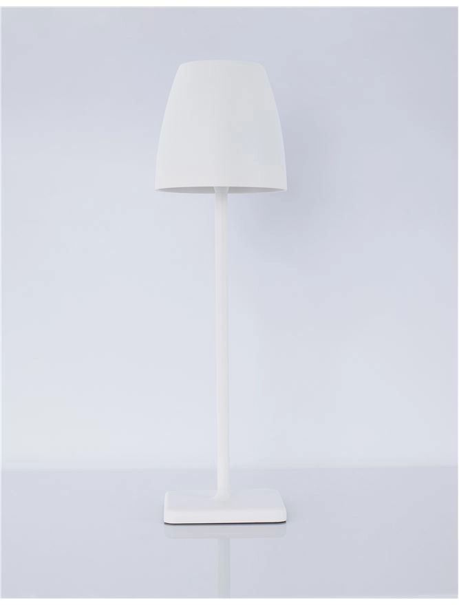 Oplaadbare tafellamp Colt 38cm wit Lyora 5212017425492