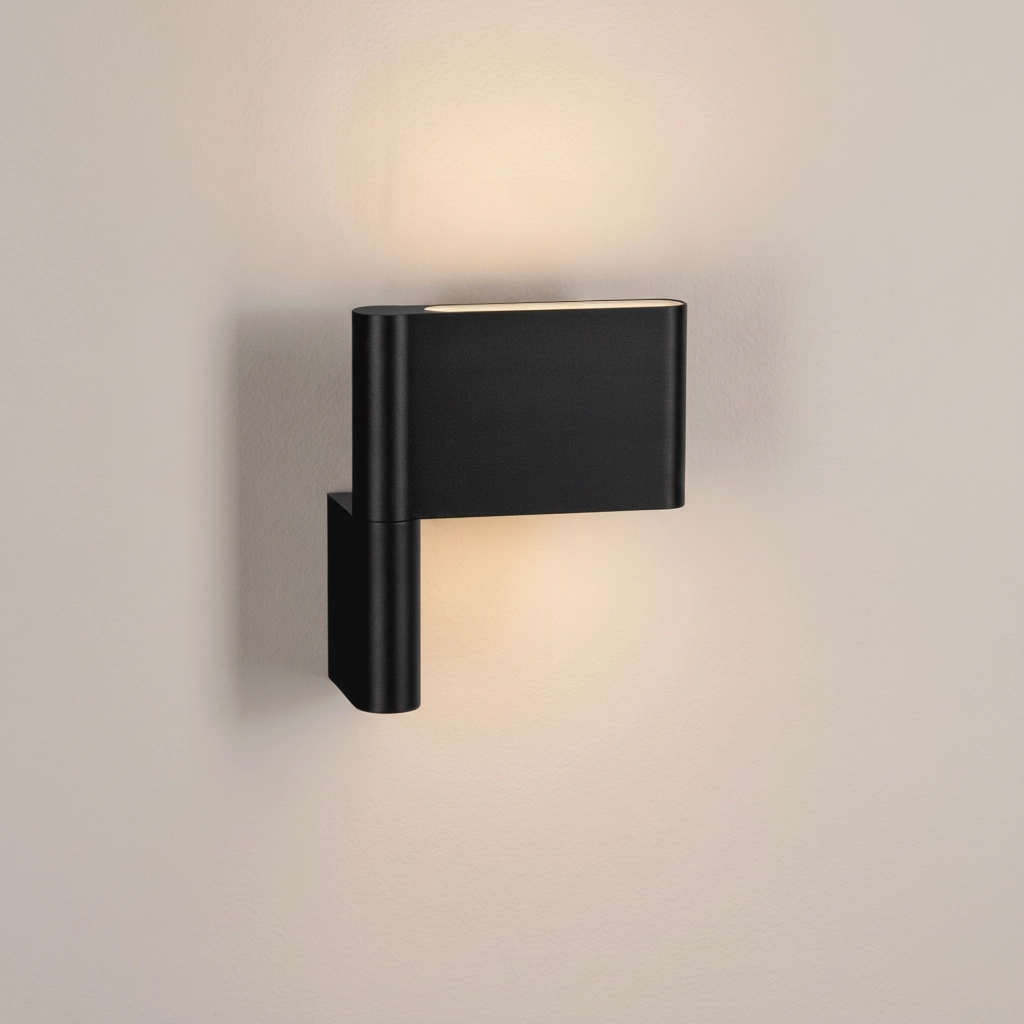 Wandlamp Flusso zwart