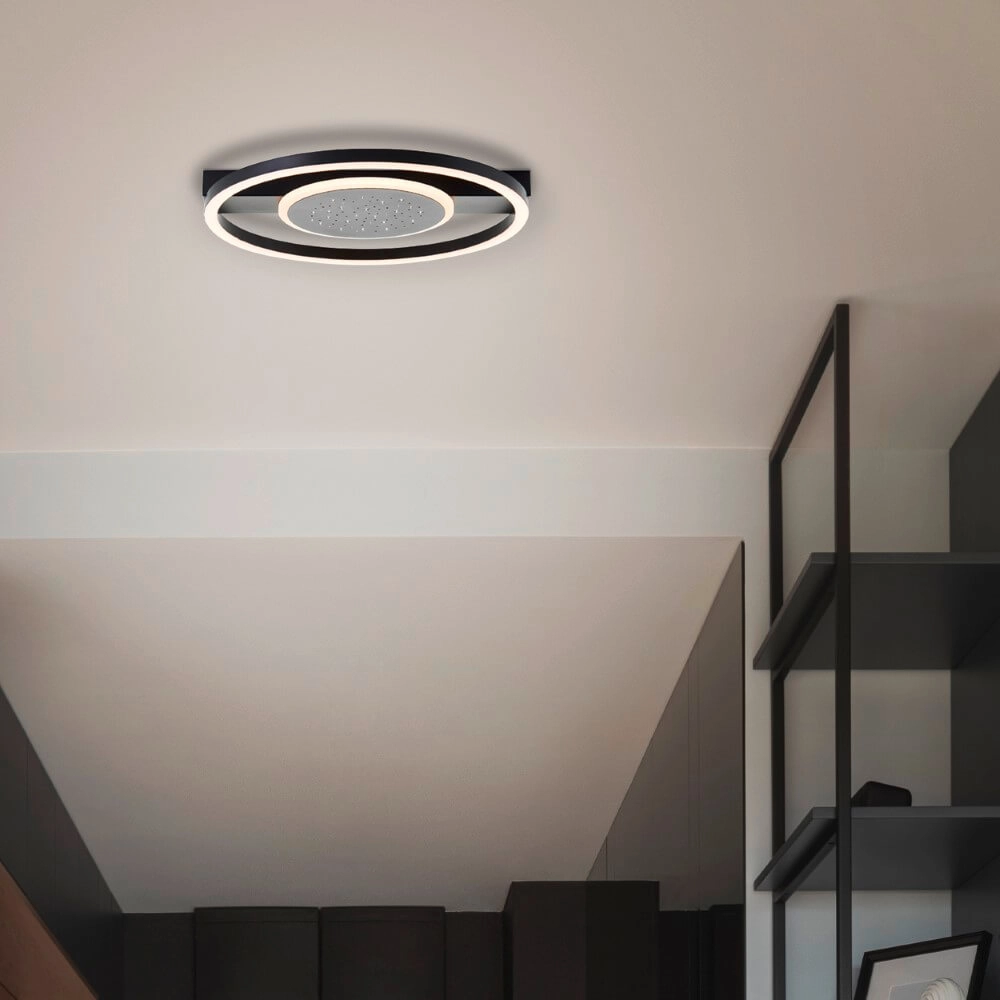 Ronde plafondlamp Reno design Ø 37cm Brilliant 4004353428364
