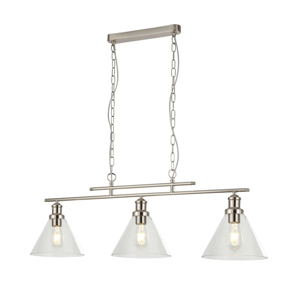 Hanglamp Pyramid 3-lichts mat zilver