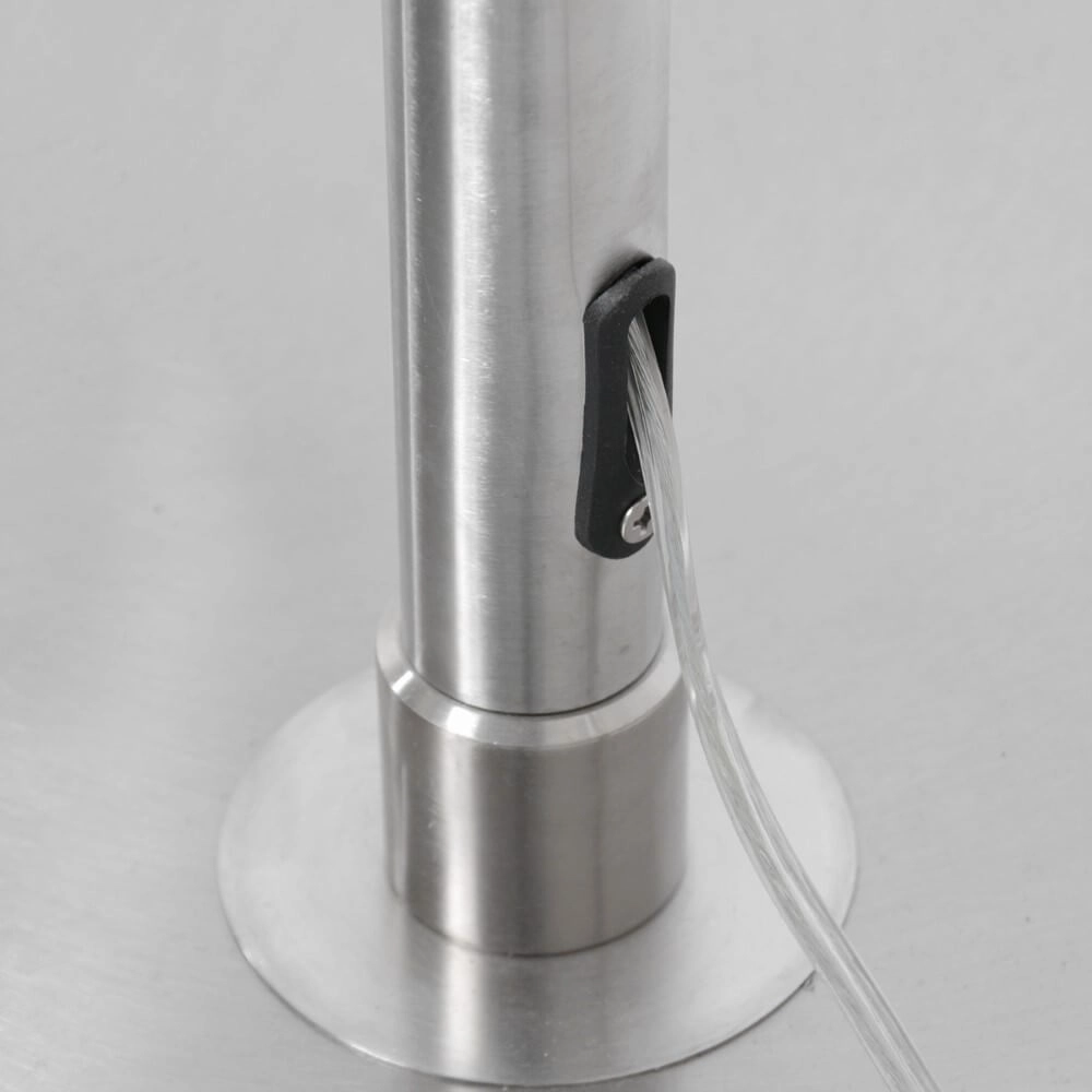 Arc lamp Gramineus 50 Rvs met witte lampenkap Steinhauer 8712746118315