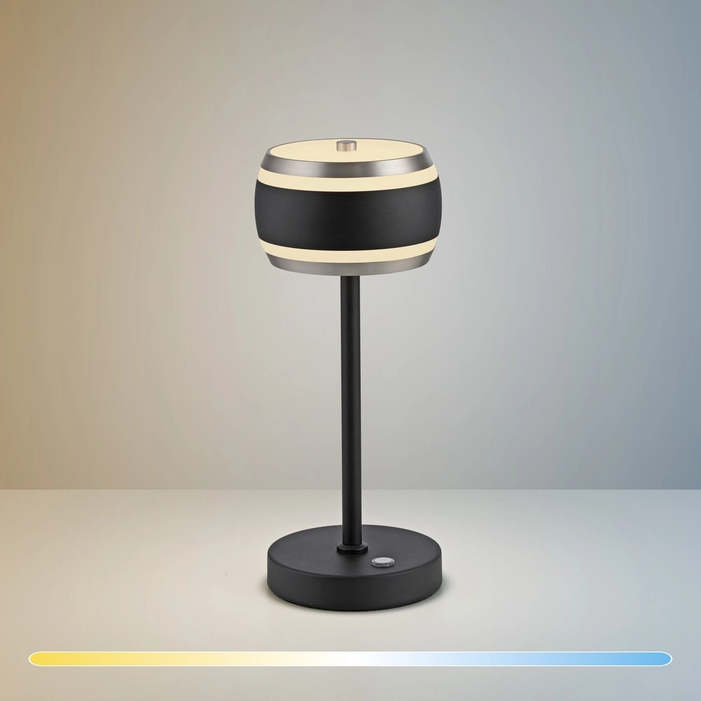 Led tafellamp Pure Falling Rings black pearl Paul Neuhaus 4012248396612
