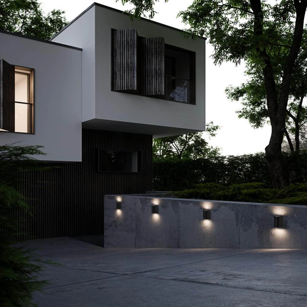 Up & Downlighter Asbol zwart afgerond Nordlux 5701581401389