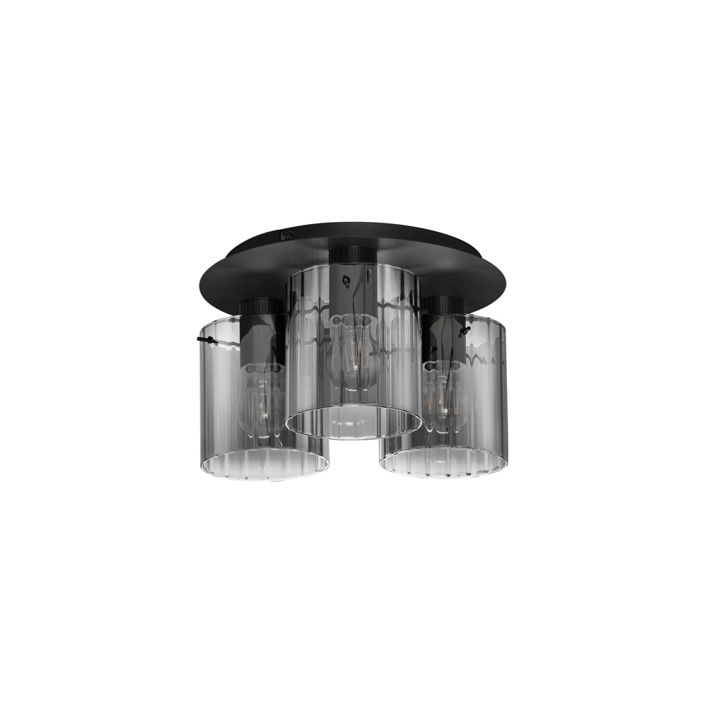 Design plafondlamp Mirbi 3-lichts zwart Lyora 5212017468451