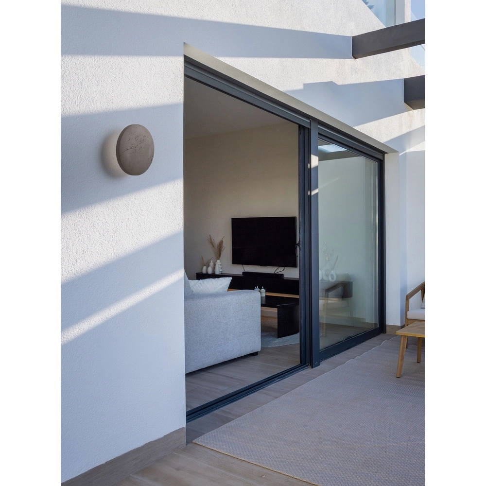 Wandlamp Cerler grijs steen
